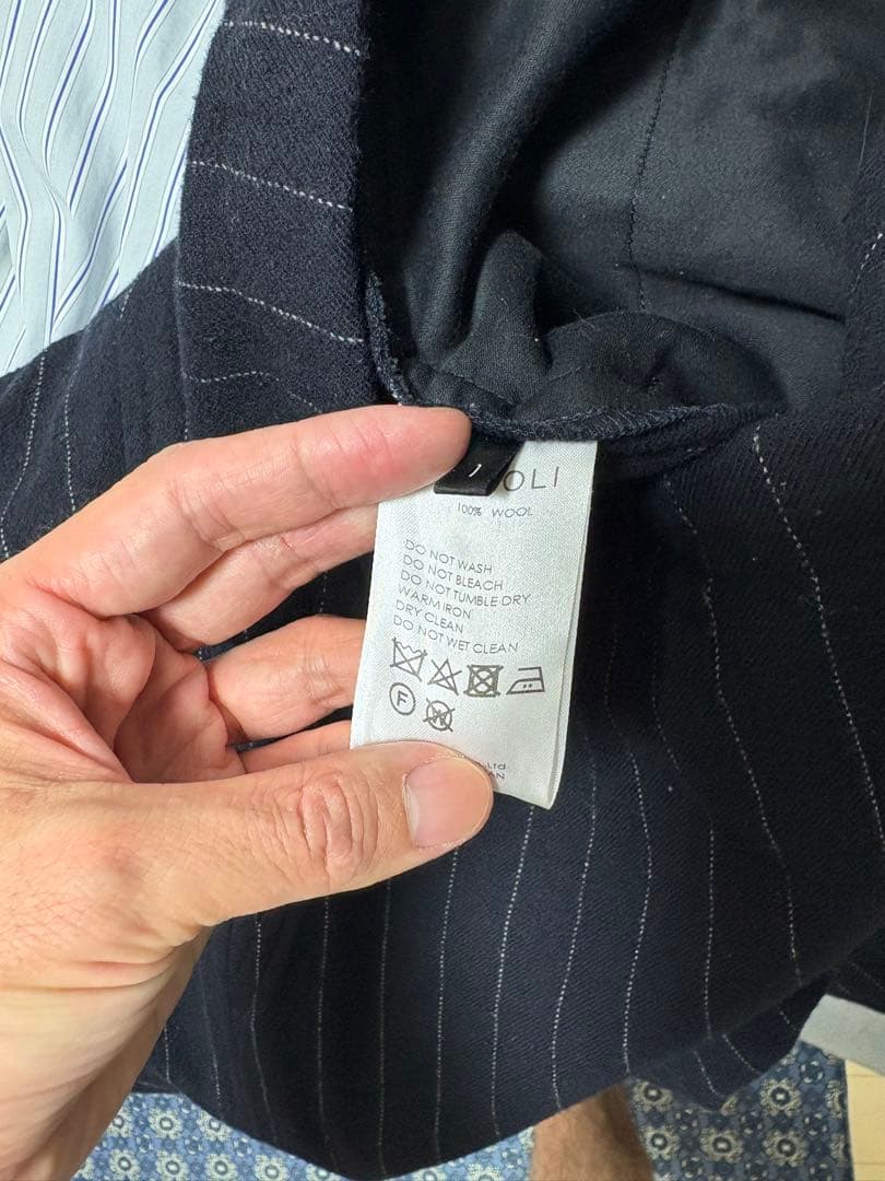 COMOLI 強縮ウール ダブルブレステッド セットアップ サイズ1