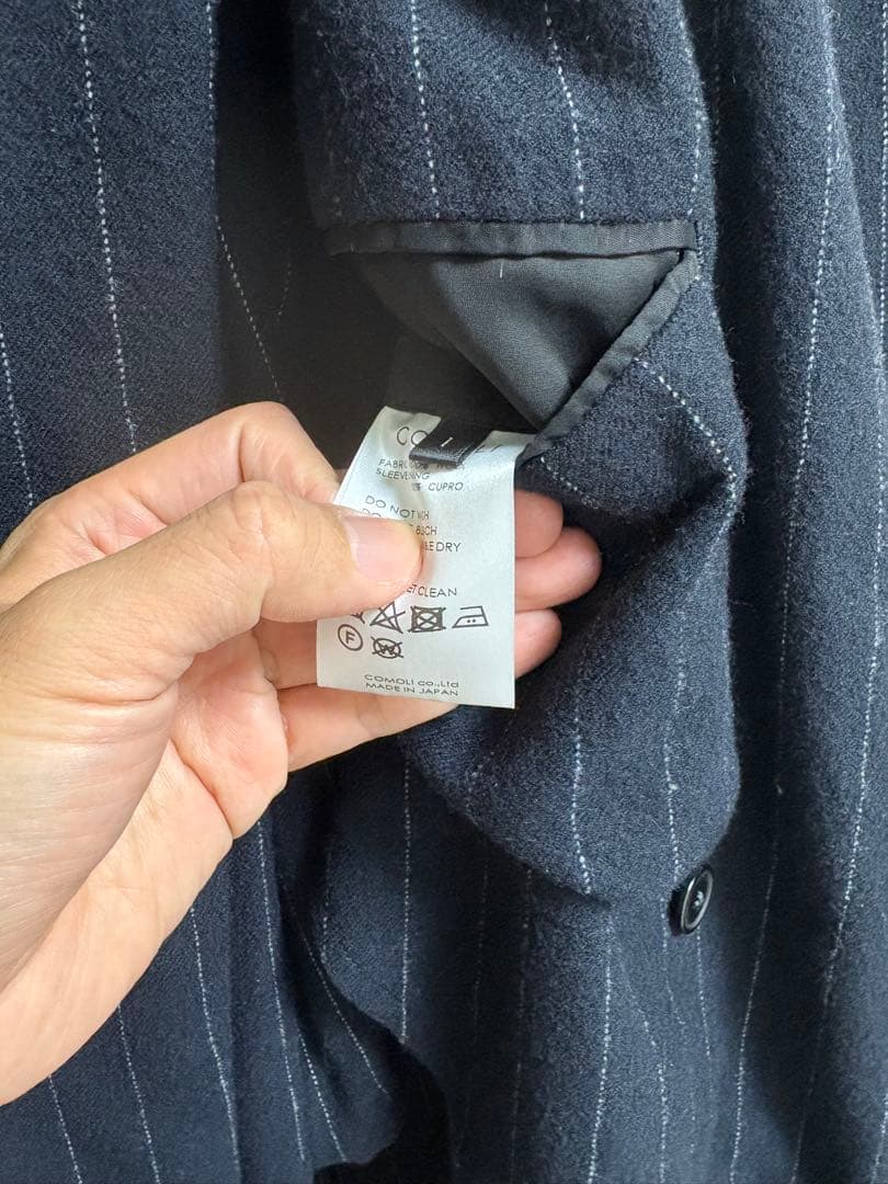 COMOLI 強縮ウール ダブルブレステッド セットアップ サイズ1