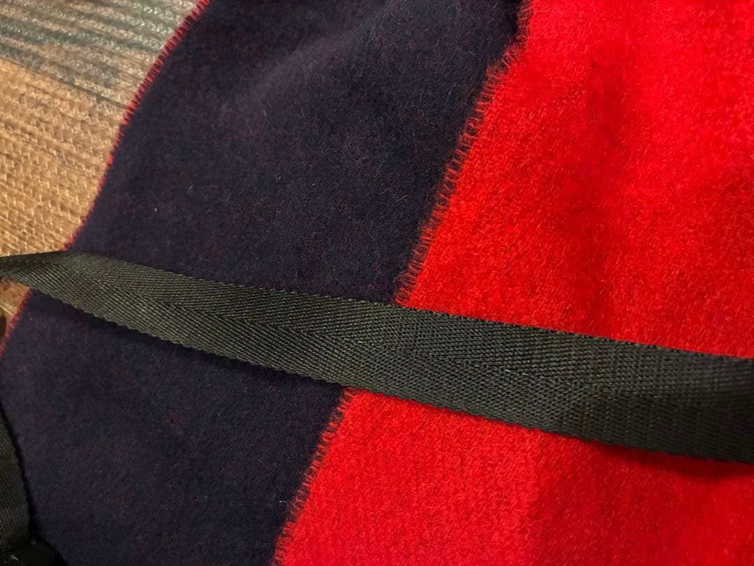 極美　Vivienne Westwoodビビアンウエストウッド　マフラー　紺×赤