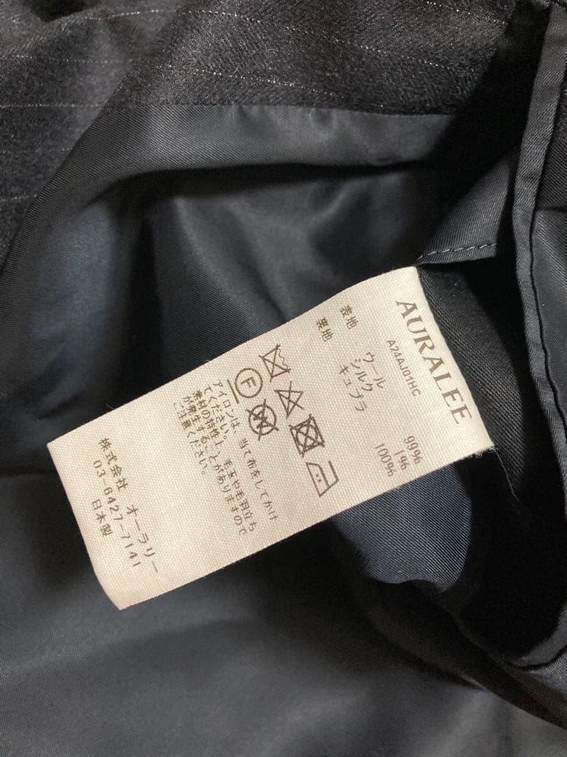 Y*K様 オーラリー WOOL FULLING FLANNEL STRIPE J