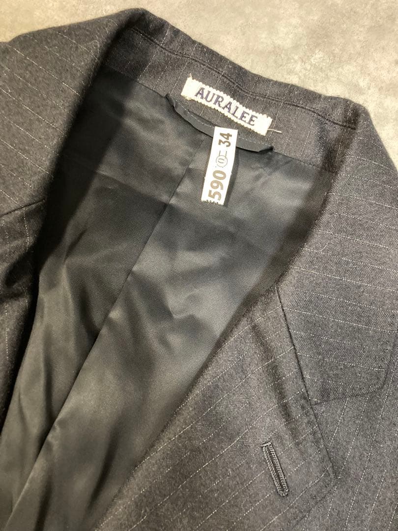 Y*K様 オーラリー WOOL FULLING FLANNEL STRIPE J