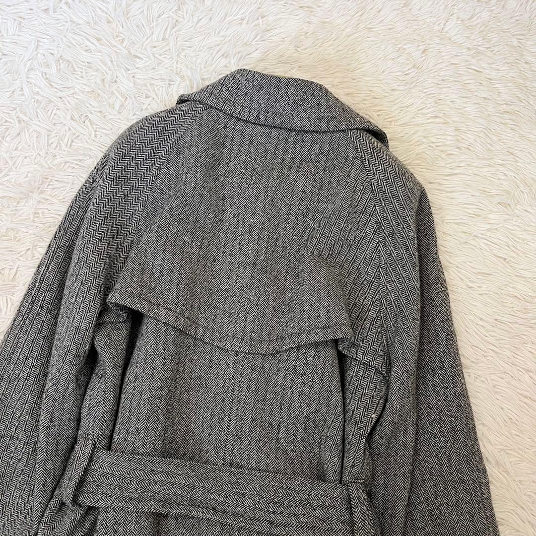 ✨美品✨マディソンブルー　ベルテッド　チェスターコート　ヘリンボーン　マキシ丈