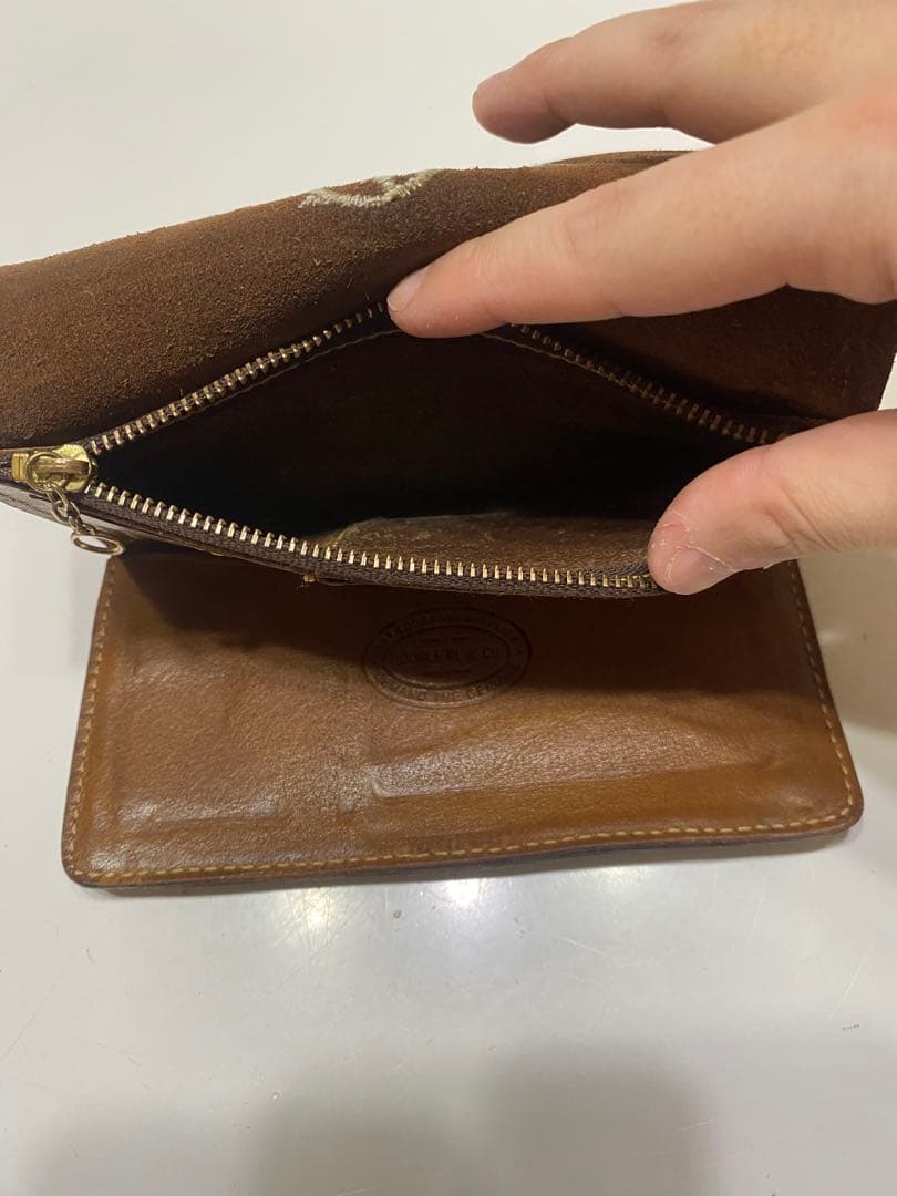 doubleRL長財布　レザーコンチョウォレット