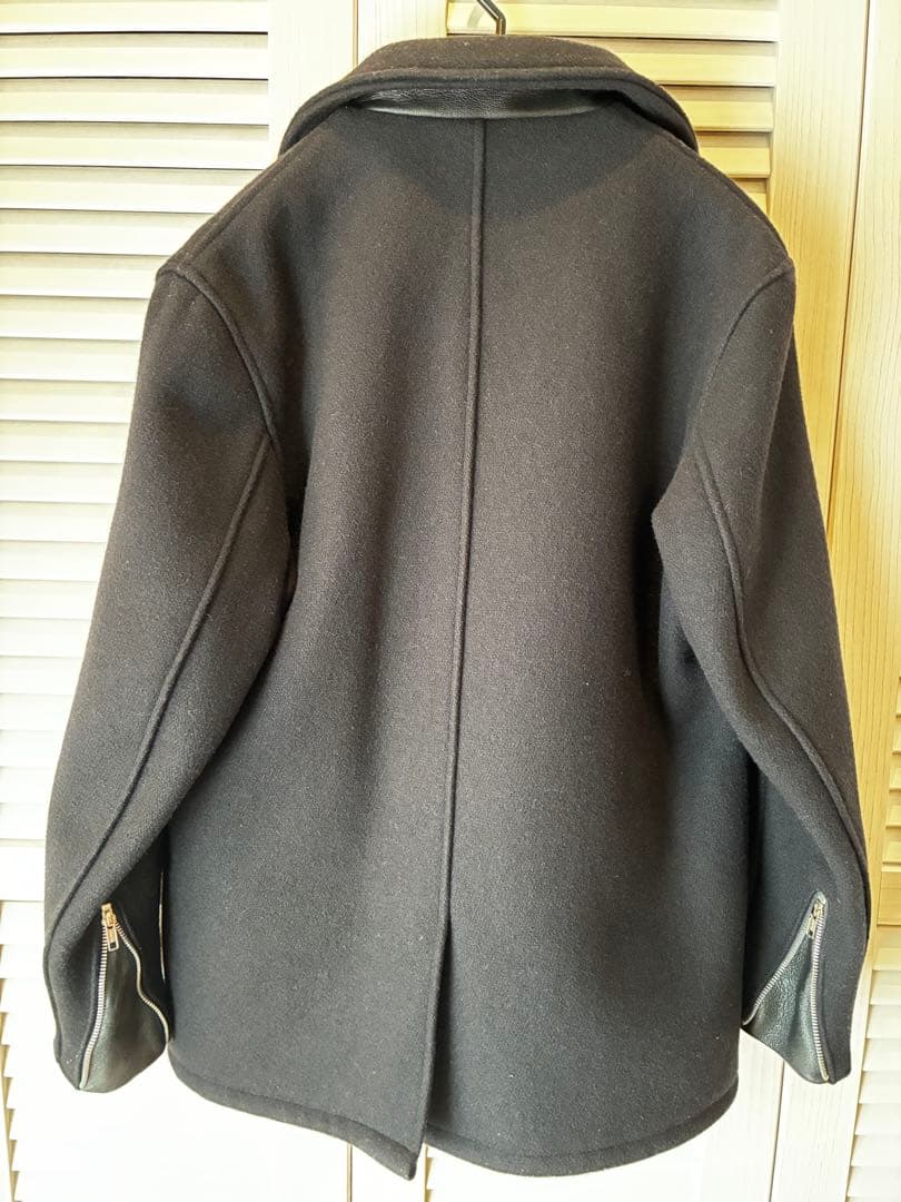 ジャケット・アウター Schott/US MELTON ZIP UP P-COAT