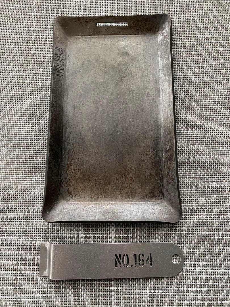 【廃盤レア】NO.164 ヒロシ鉄板 4.5mm厚　ケース＆リフター付1枚