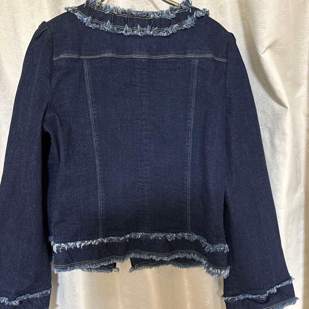 新品M'S GRACY フリンジデニム ジャケット 42 エムズグレィシィー