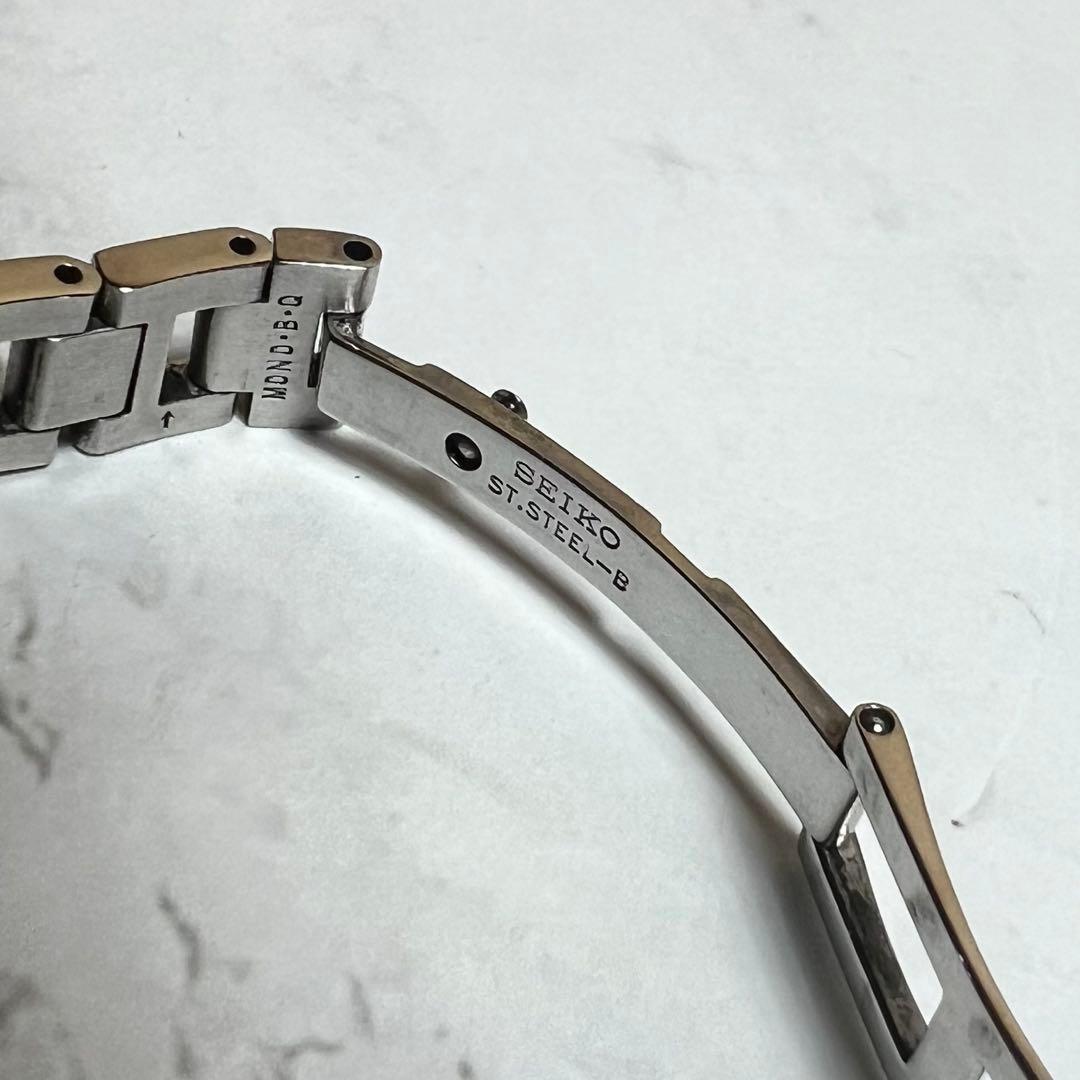 稼働美品 セイコーLk レディース腕時計 トノー型 1B22-0BB0 ピンク