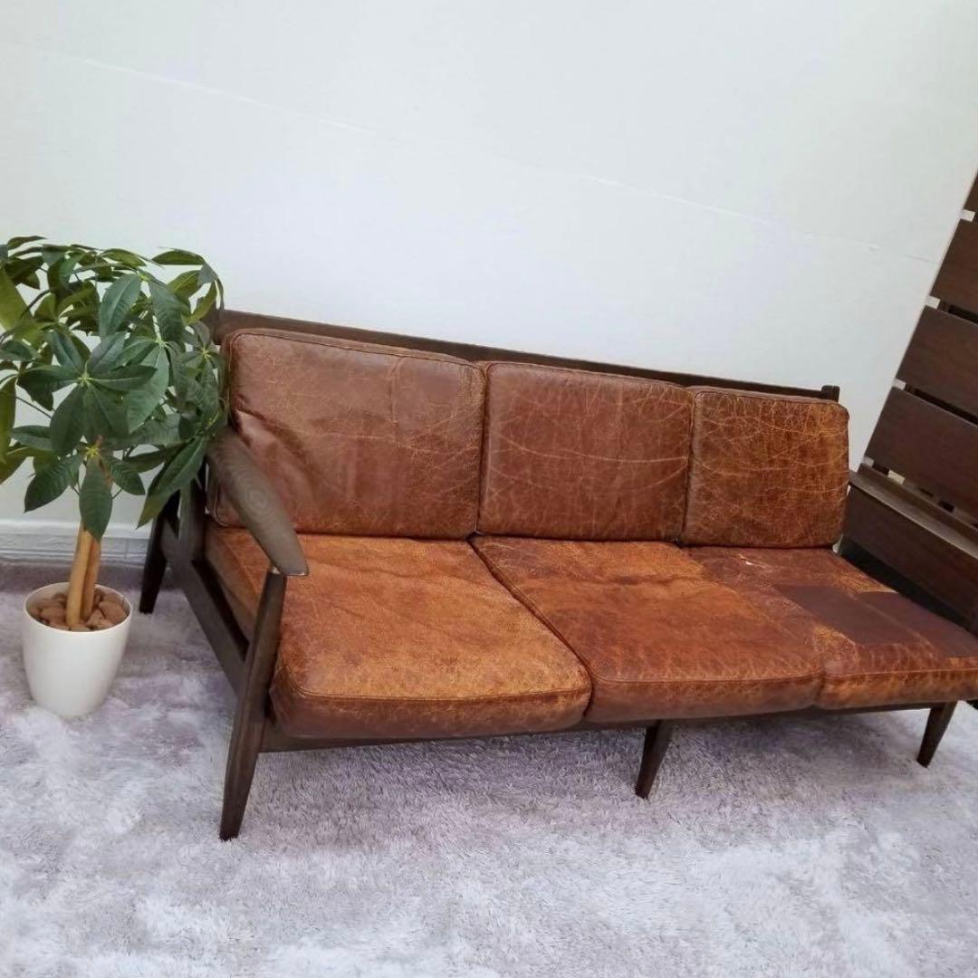 journal standard furniture 3人掛けソファ　本革