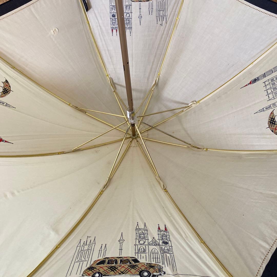 Burberry バーバリー　ノバチェック　日傘　犬とお散歩