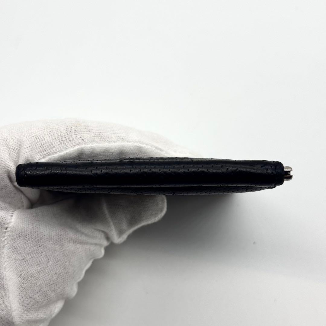 希少✨グッチ マネークリップ 札入れ GGエンボス デカロゴ ブラック 黒