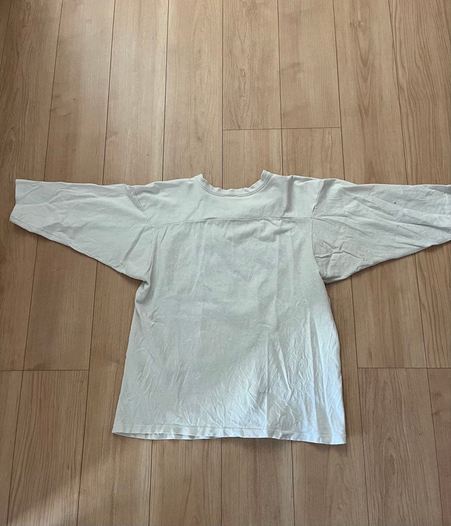 25日20時終了 ゴツナイキ　70s Vネック　フットボールTシャツ