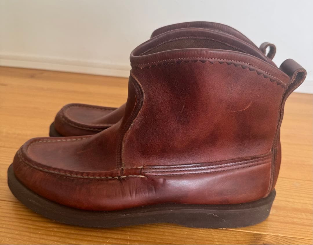 Russell Moccasin Co. ブラウン未使用　us9ラッセルモカシン