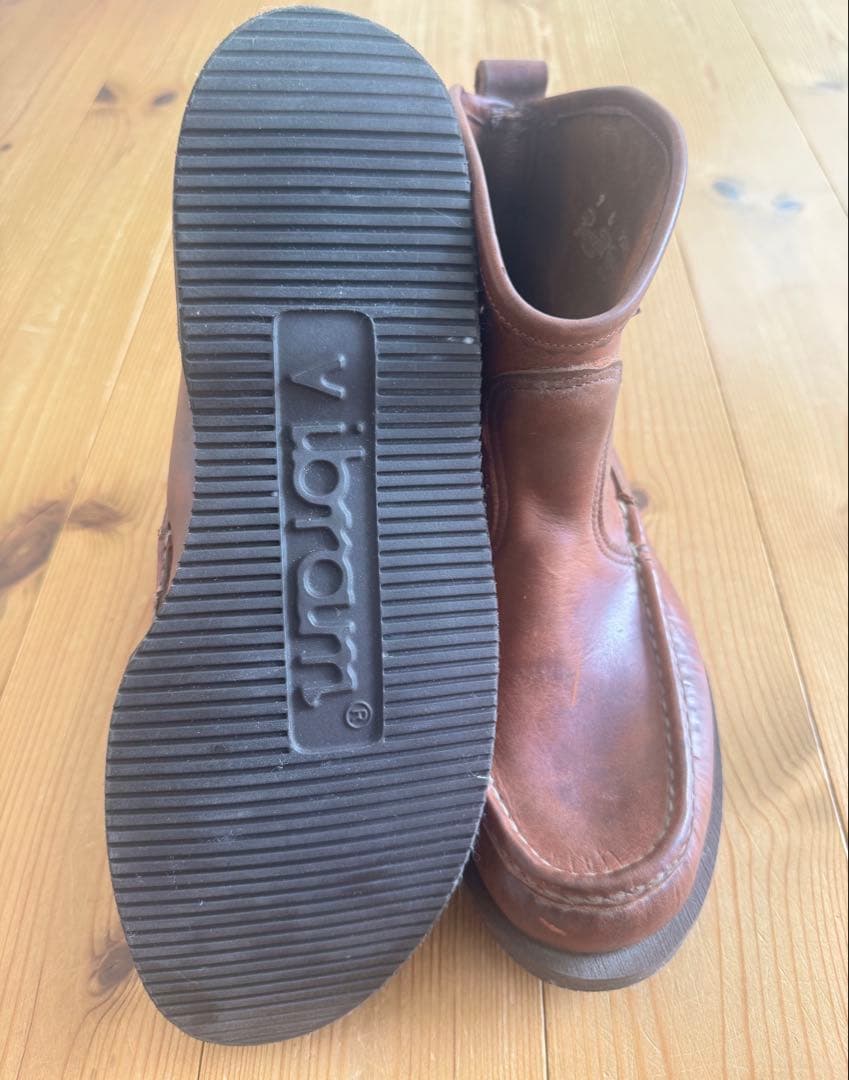 Russell Moccasin Co. ブラウン未使用　us9ラッセルモカシン