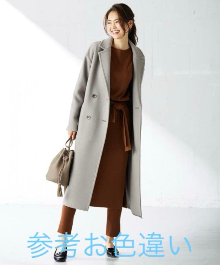 組曲 oggi掲載ＭＡＮＴＥＣＯオーバーチェスターコート 人気色ネイビー2美品