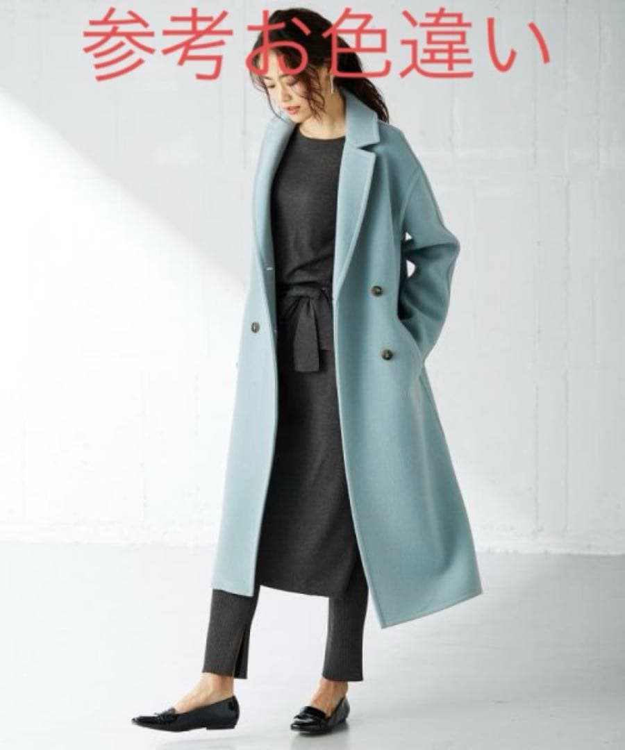 組曲 oggi掲載ＭＡＮＴＥＣＯオーバーチェスターコート 人気色ネイビー2美品