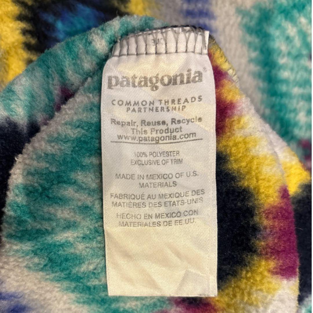 パタゴニア　patagonia シンチラ　スナップT 総柄　フリース　XS