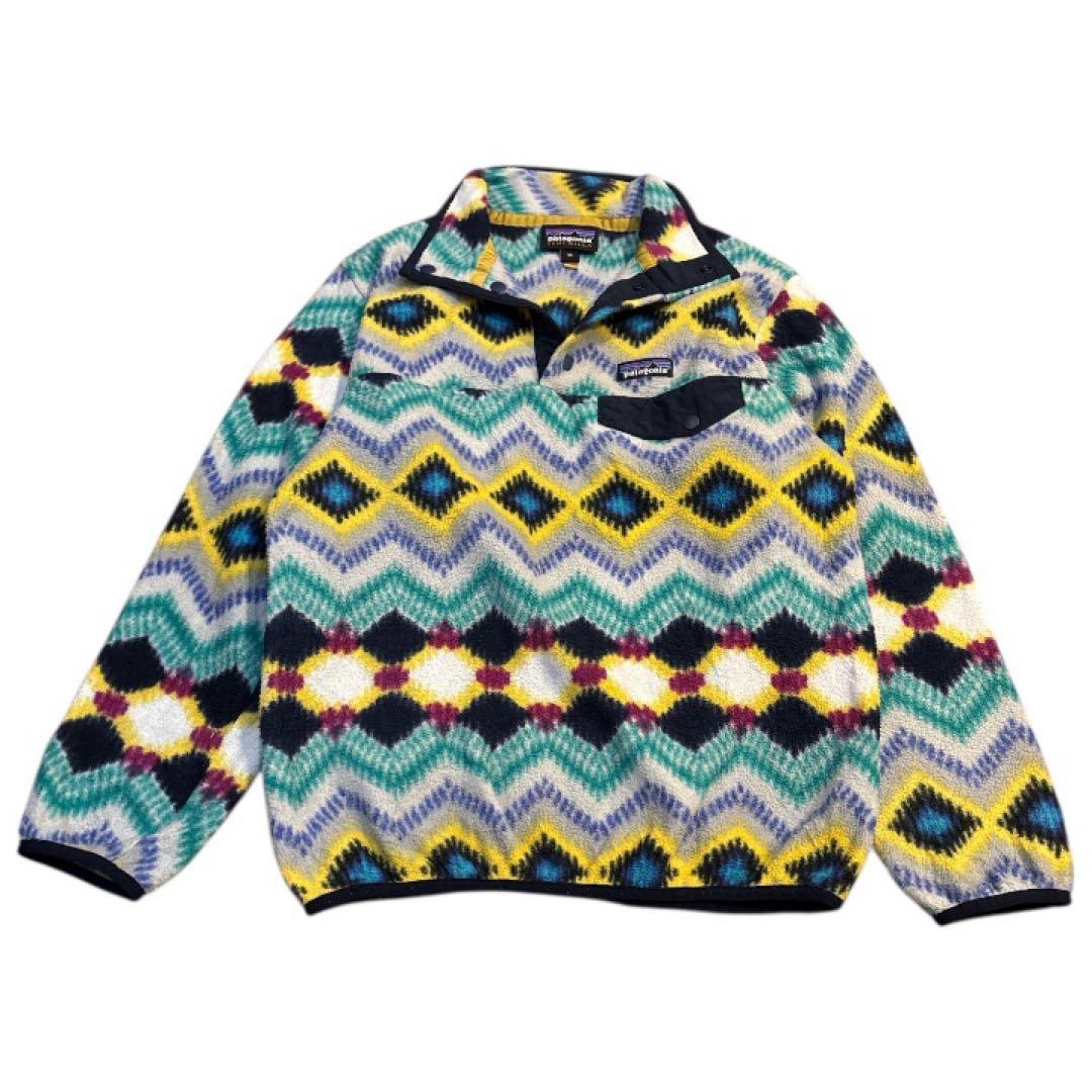 パタゴニア　patagonia シンチラ　スナップT 総柄　フリース　XS
