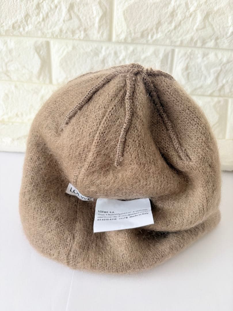 LOEWE ロエベ モヘヤ ニット帽 アナグラム