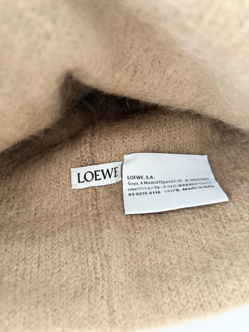 LOEWE ロエベ モヘヤ ニット帽 アナグラム