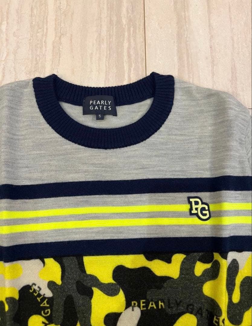 PEARLY GATES 迷彩柄セーター