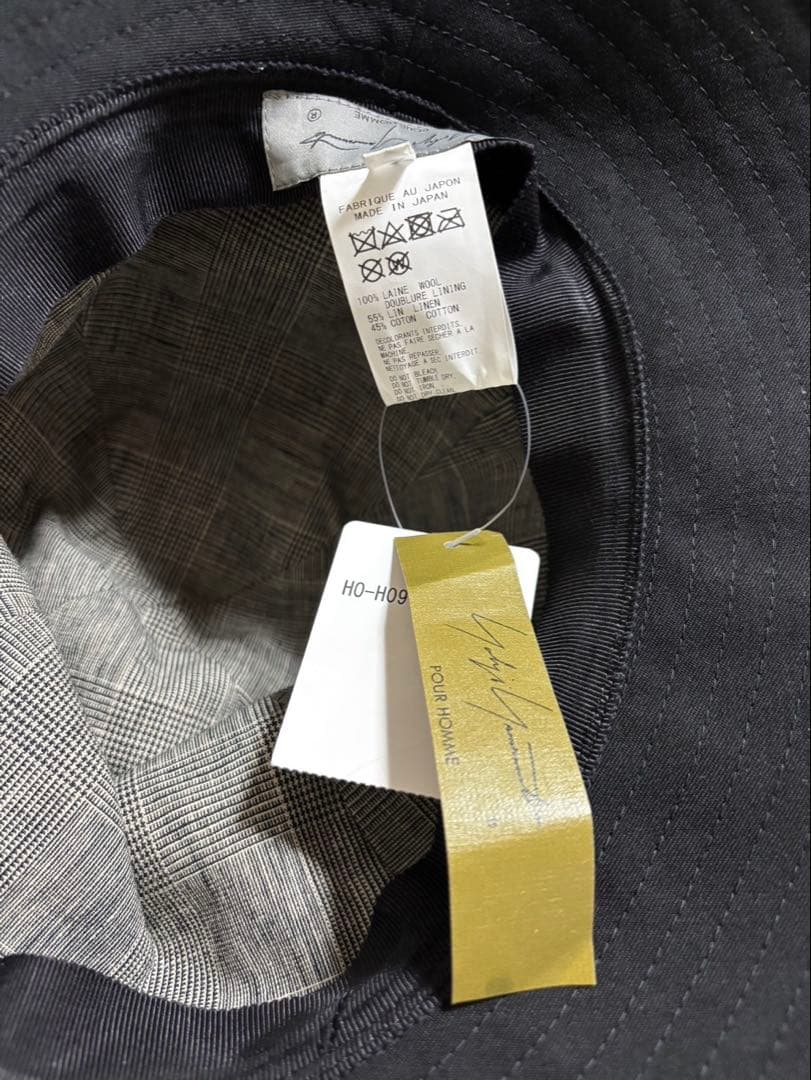 【新品未使用タグ付き】ヨウジヤマモト　プールオム　フェドラハット