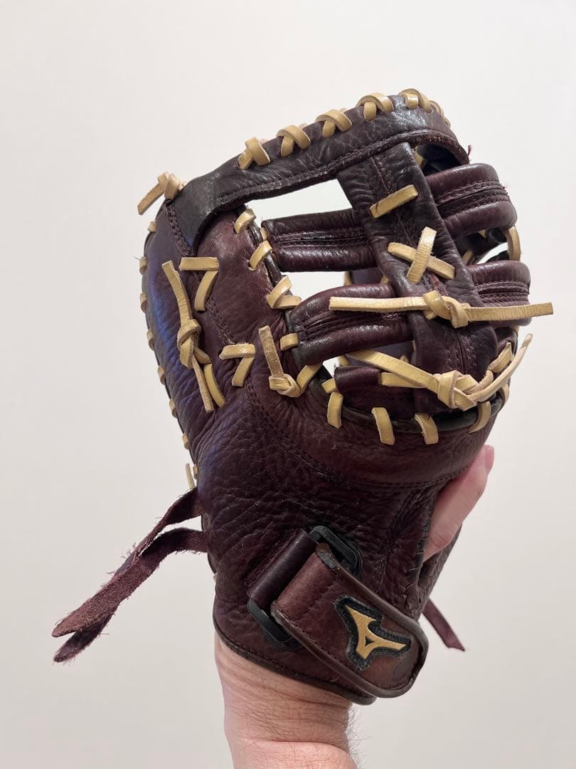 海外モデル　ミズノ硬式　ファーストミット　左投げ用 ダークブラウン