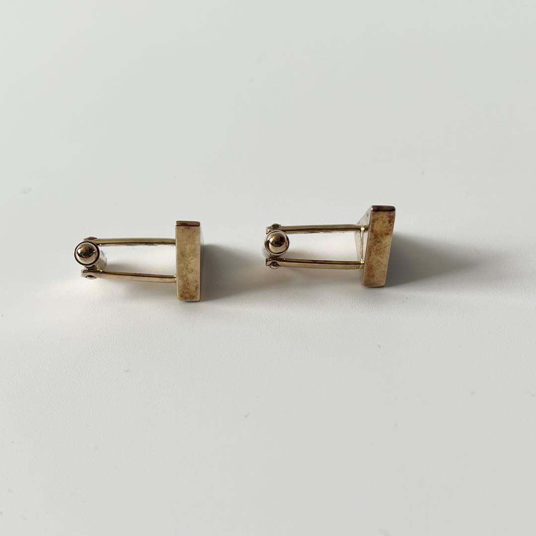 プラダ　カフス　トライアングルロゴ　925　ゴールド　黒　ブラック　2LG095