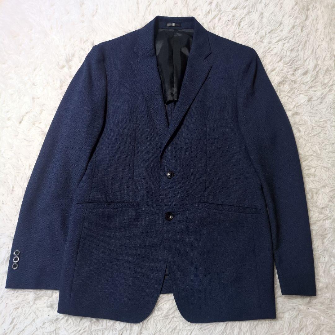 スーツセレクト　メンズスーツ　4Sスリーピースセットアップ　ネイビー