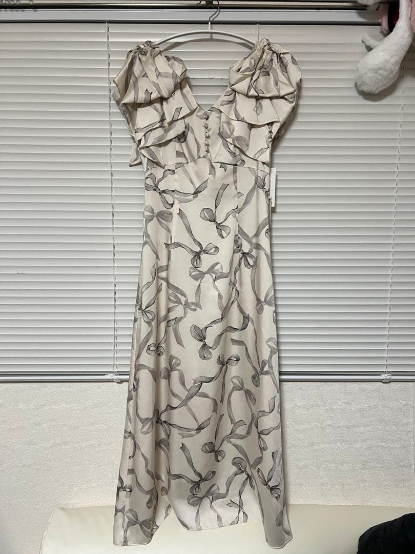 SNIDEL リボンスリーブデザインワンピース サイズ1