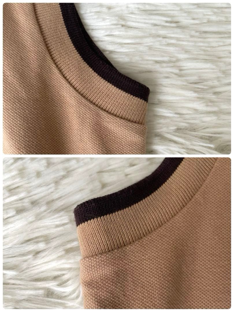 CELINE 希少　トリオンフ　ノースリーブ　ポロシャツ キャメル　M