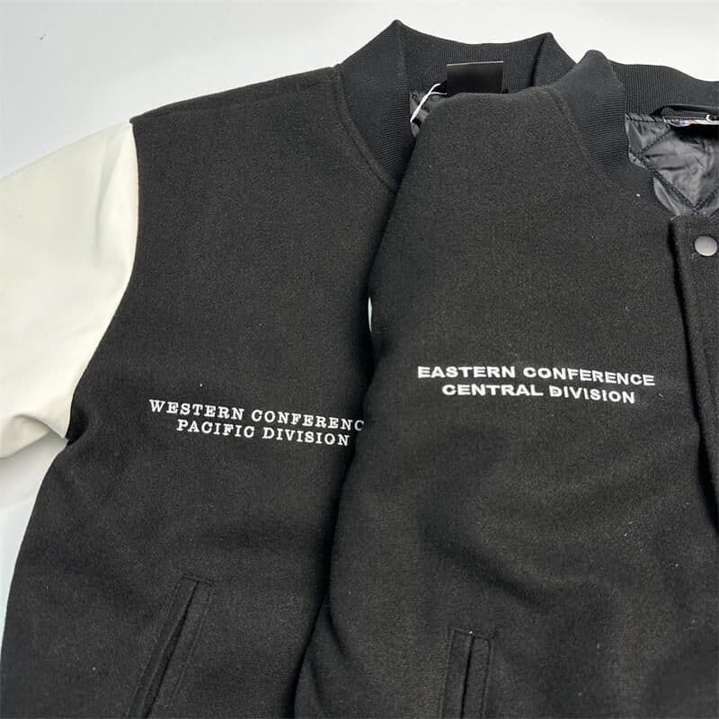 NBA シカゴ ブルズ ラビーン 刺繍ロゴ 袖PUレザー スタジャン XL