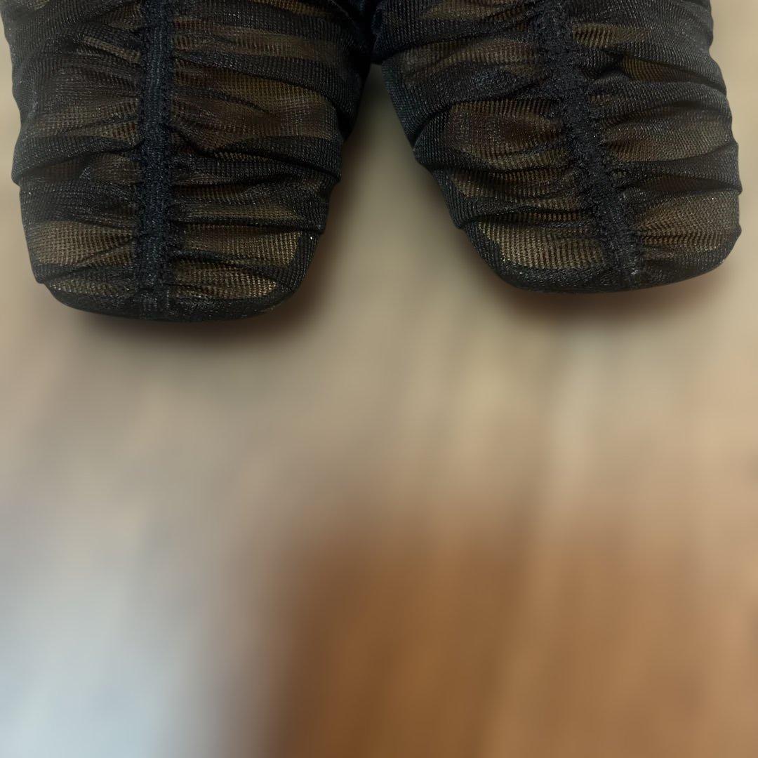 完売品 美品 todayful シアーギャザーフラットシューズ 37