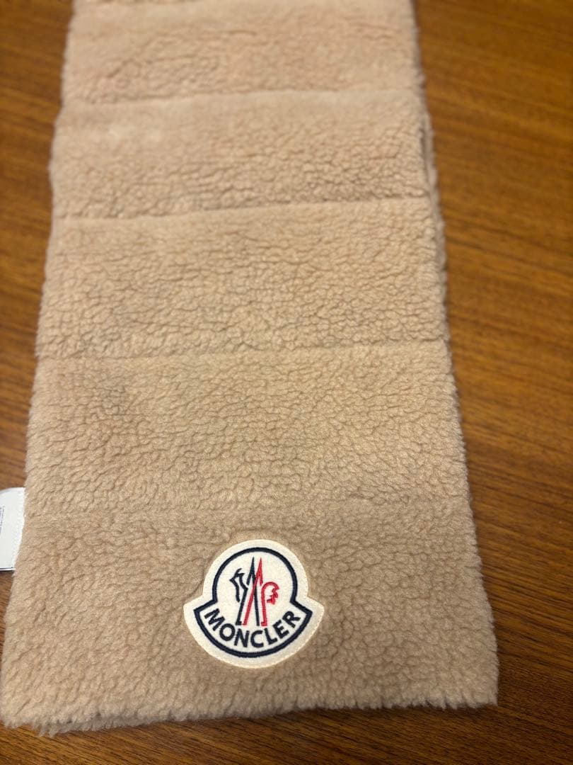 MONCLER モンクレール ボア ダウンマフラー ベージュ