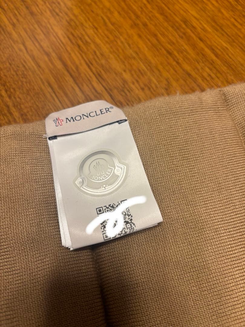 MONCLER モンクレール ボア ダウンマフラー ベージュ