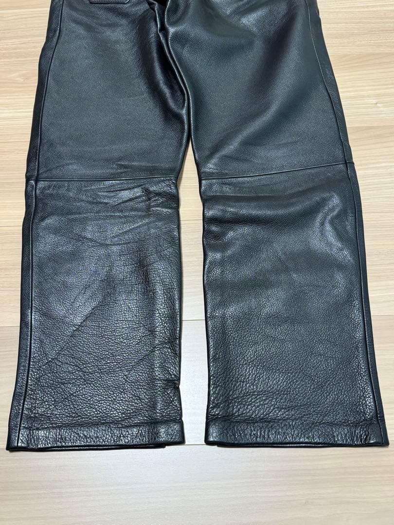ステュディオダルチザン　レザーパンツ　Mサイズ　ブラック　革パン