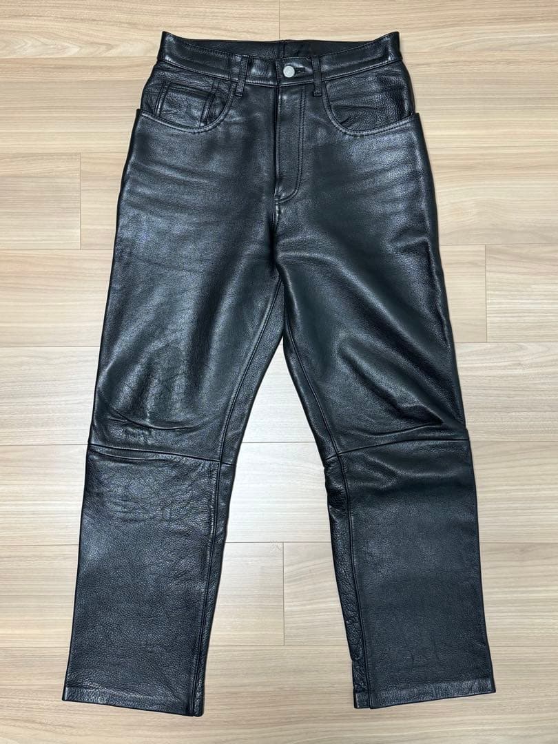 ステュディオダルチザン　レザーパンツ　Mサイズ　ブラック　革パン