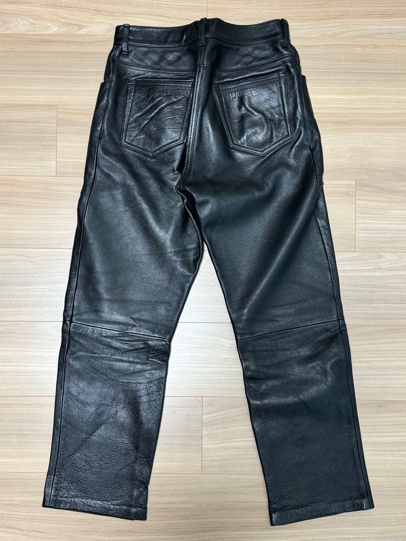 ステュディオダルチザン　レザーパンツ　Mサイズ　ブラック　革パン
