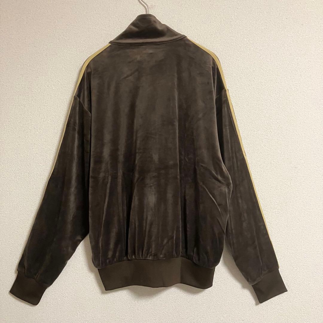 新品　adidas ファイヤーバード トラックトップ ベロア ダークブラウン L