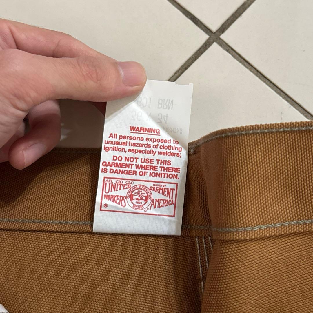 90's Carhartt ダブルニーペインターパンツ BRN W36 タグ付き