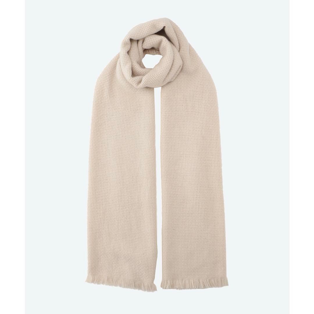 ASAUCE MELER アソースメレ　カシミヤバスケットフリンジストール