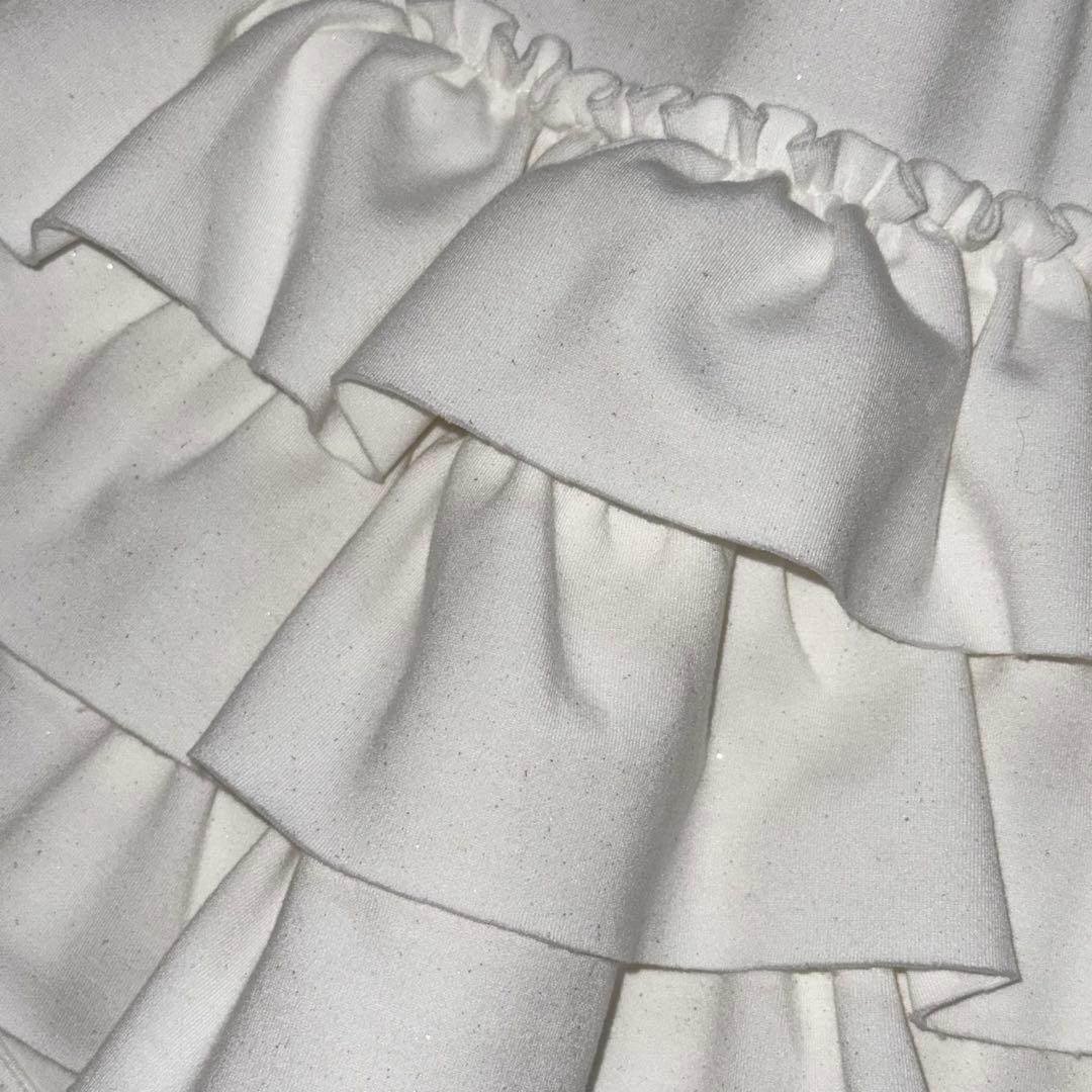 ANDWANG ♡ Kirakira frill mini skirt