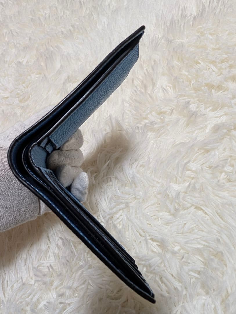 COACH♥️完売 ウォレット 二つ折り財布 折りたたみ財布 ブルー水色