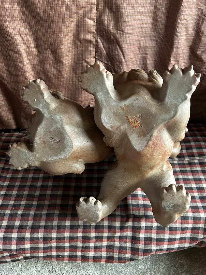 絡み獅子　から獅子　備前焼　信楽焼　店じまいSALE中