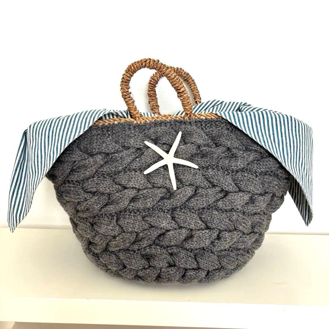 ビヨンドザリーフ かごバッグ 大きいサイズ インナー付きインテリア 西海岸