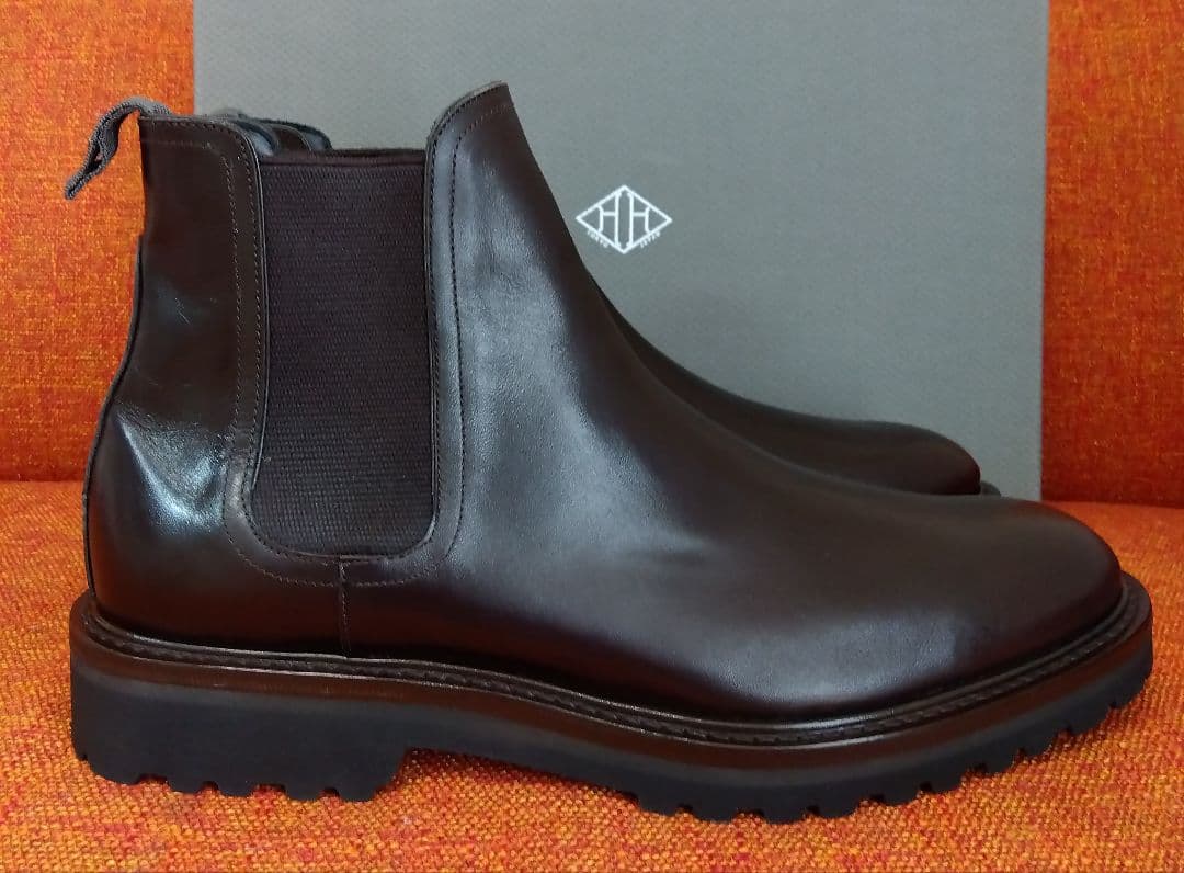 WH ダブルエイチ サイドゴアブーツ　新品未使用　US7 ダークブラウン