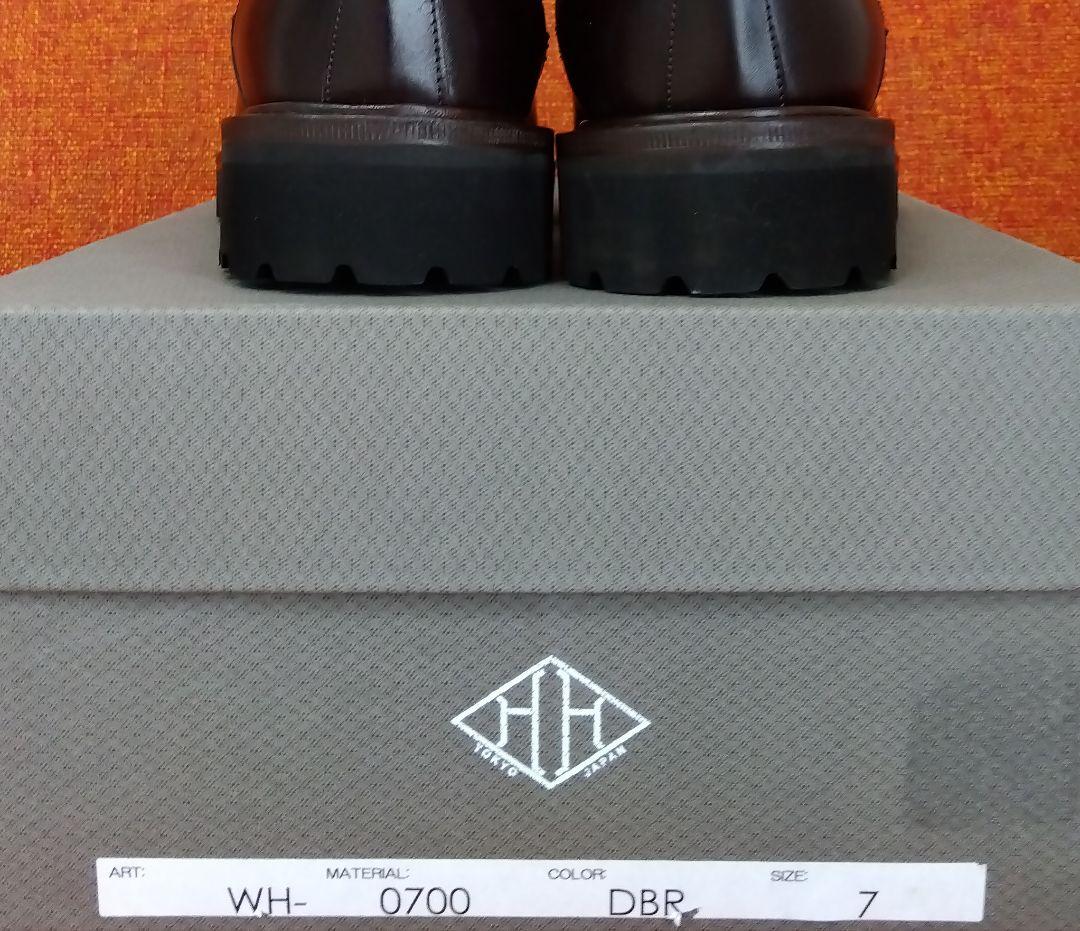 WH ダブルエイチ サイドゴアブーツ　新品未使用　US7 ダークブラウン
