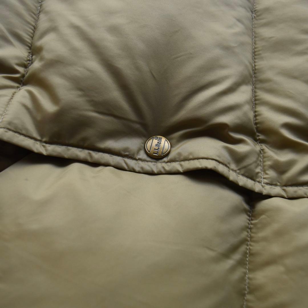 80s90s L.L.Beanエルエルビーン ダウンベスト USA ベージュ L