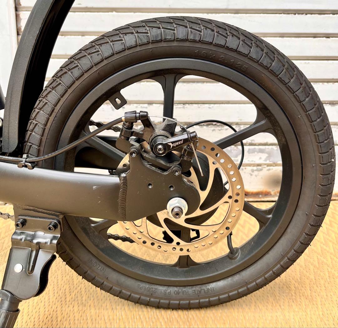 ②【美品】折りたたみ式電動アシスト自転車