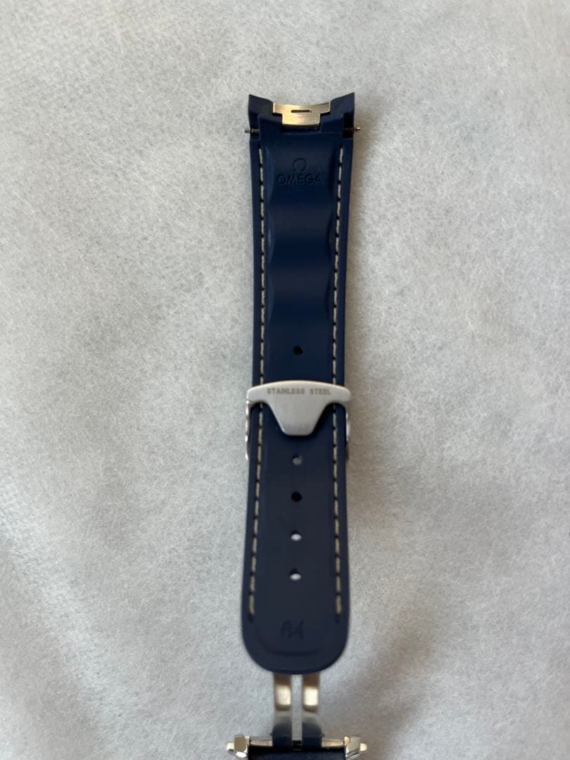 【美品】オメガ純正品　シーマスターアクアテラ　ラバーストラップ　20mm幅