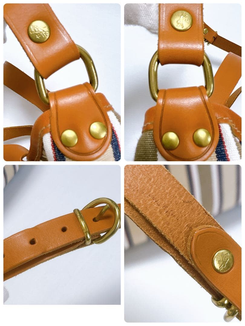 未使用級✨イルビゾンテ✨トートバッグ ショルダー 2way マルチストライプ